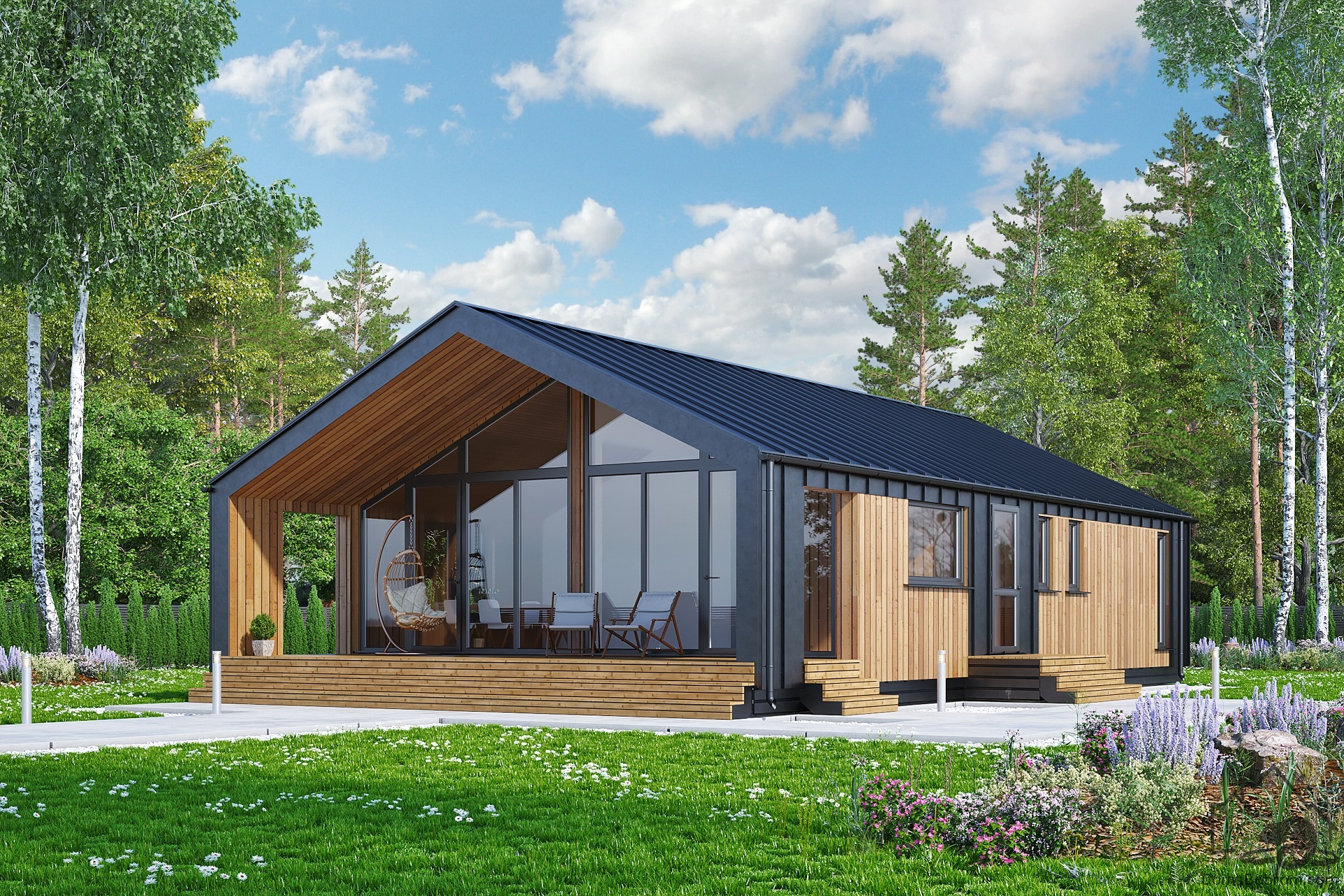 Каркасный дом в стиле барнхаус: современное и функциональное жилье